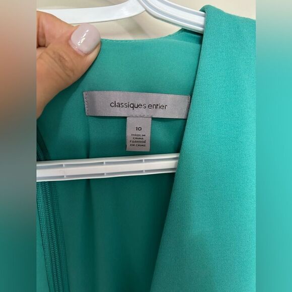 NWT Classiques Entier Turquoise Sheath Dress - Picture 8 of 9